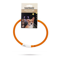 Kaelarihm Beeztees Dogini LED+USB, oranž цена и информация | Ошейники, подтяжки для собак | kaup24.ee