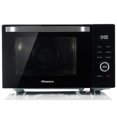 Микроволновая печь с грилем Hisense H30MOBS10HC, чёрная, 1000Вт, 30 л цена и информация | Микроволновые печи | kaup24.ee