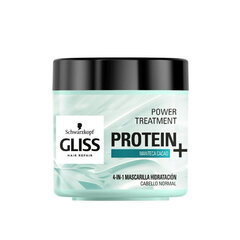 Питательная капиллярная маска Gliss Protein Schwarzkopf Нормальные волосы (400 ml) цена и информация | Маски, масла, сыворотки | kaup24.ee