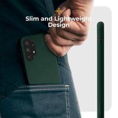 Силиконовый чехол Moozy Minimalist для Samsung Galaxy A32 5G, темно-зеленый цена и информация | Чехлы для телефонов | kaup24.ee