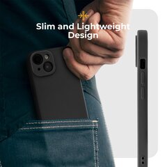 Силиконовый чехол Moozy Minimalist для iPhone 14, черный цена и информация | Чехлы для телефонов | kaup24.ee