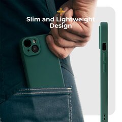Силиконовый чехол Moozy Minimalist для iPhone 14, темно-зеленый цена и информация | Чехлы для телефонов | kaup24.ee