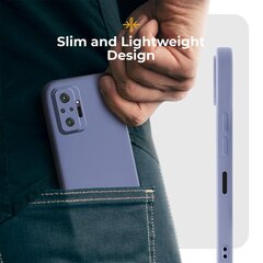 Силиконовый чехол Moozy Minimalist для Xiaomi Redmi Note 10 Pro, Xiaomi Redmi Note 10 Pro Max, серо-голубой цена и информация | Чехлы для телефонов | kaup24.ee
