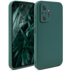 Силиконовый чехол Moozy Minimalist для Xiaomi Redmi Note 10 Pro, Xiaomi Redmi Note 10 Pro Max, темно-зеленый цена и информация | Чехлы для телефонов | kaup24.ee