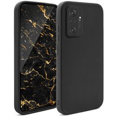 Силиконовый чехол Moozy Minimalist для Xiaomi Redmi Note 10 Pro, Xiaomi Redmi Note 10 Pro Max, черный цена и информация | Чехлы для телефонов | kaup24.ee