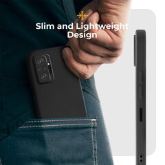 Силиконовый чехол Moozy Minimalist для Xiaomi Redmi Note 10 Pro, Xiaomi Redmi Note 10 Pro Max, черный цена и информация | Чехлы для телефонов | kaup24.ee