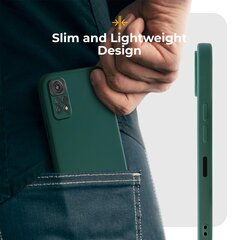 Силиконовый чехол Moozy Minimalist для Xiaomi Redmi Note 11, Xiaomi Redmi Note 11S, темно-зеленый цена и информация | Чехлы для телефонов | kaup24.ee