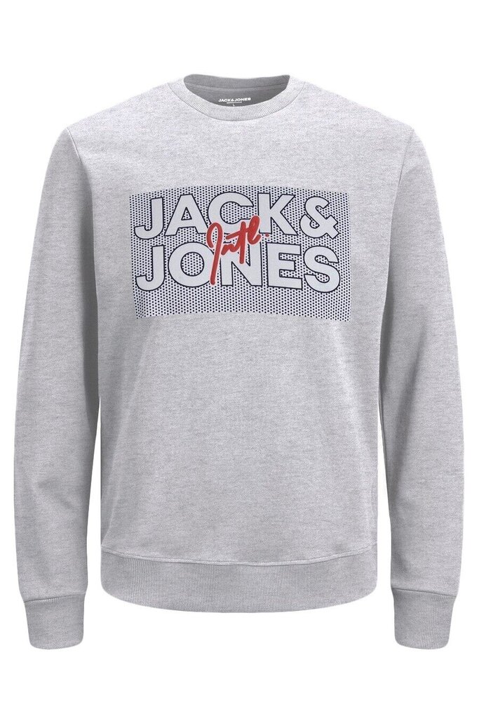 Spordidžemper Jack & Jones 12244822Whitemelange hind ja info | Meeste kampsunid | kaup24.ee