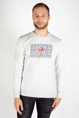 Спортивный свитер JACK&JONES 12244822WHITEMELANGE-S, серый  цена и информация | свитер e193 - черный | kaup24.ee