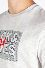 Spordidžemper Jack & Jones 12244822Whitemelange hind ja info | Meeste kampsunid | kaup24.ee