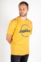 Мужская футболкa JACK&JONES 12236150HONEYGOLD-M, желтая цена и информация | Meeste T-särgid | kaup24.ee