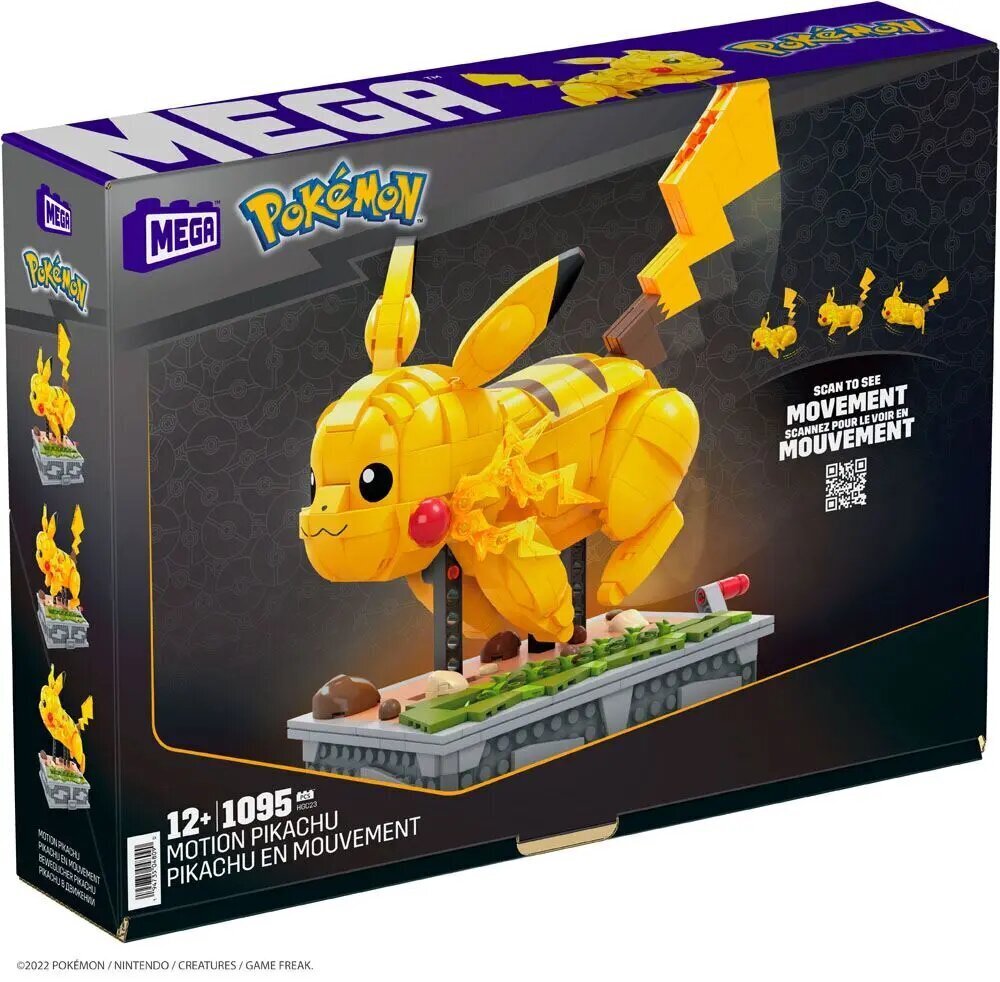 Mega mängukomplekt Pokemon Kinetic Pikachu Bulid Set цена и информация | Klotsid ja konstruktorid | kaup24.ee