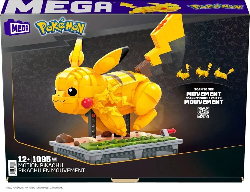 Mega mängukomplekt Pokemon Kinetic Pikachu Bulid Set цена и информация | Klotsid ja konstruktorid | kaup24.ee