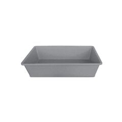 Kassi liivakast Stefanplast Tray1 40x30x10cm, hall цена и информация | Туалеты для кошек | kaup24.ee