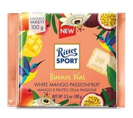 Ritter Sports White Chocolate mangode ja Passiflorsiga, 100g, 12 pakendikomplekti hind ja info | Maiustused | kaup24.ee