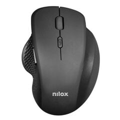 Мышь Nilox Ratón Wireless Ergonómico Negro 3200 DPI цена и информация | Мыши | kaup24.ee