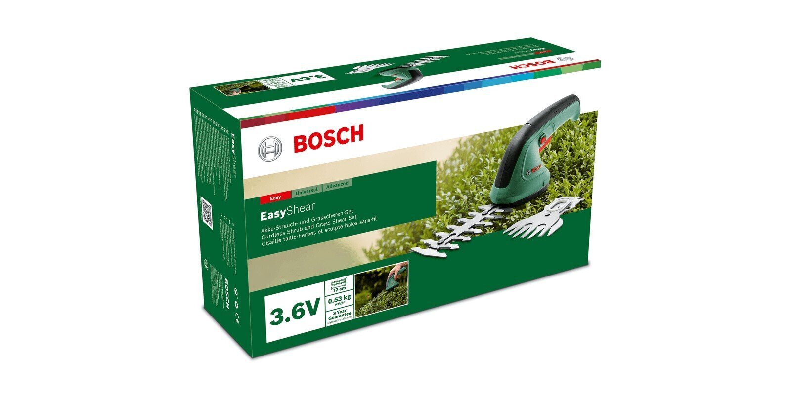 Aku põõsa- ja murukääride komplekt Bosch Easy Shear 0600833303 hind ja info | Murutrimmerid | kaup24.ee