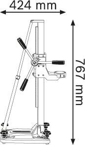 Teemantpuuri statiiv Bosch GCR 180 0601190100 цена и информация | Akutrellid, kruvikeerajad | kaup24.ee