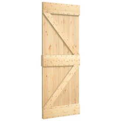 vidaXL uks, 95 x 210 cm, männipuit hind ja info | Siseuksed | kaup24.ee
