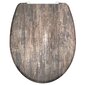 Schütte duroplastist prill-laud, vaikselt sulguv, "Old wood" trükk hind ja info | Vannitoa sisustuselemendid ja aksessuaarid | kaup24.ee