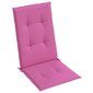 vidaXL kõrge seljatoega toolipadjad 2 tk, roosa, 120x50x3 cm, kangas цена и информация | Toolipadjad ja -katted | kaup24.ee