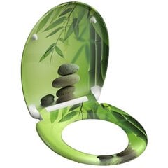 Schütte duroplastist prill-laud, vaikselt sulguv, "Green Garden" trükk hind ja info | Vannitoa sisustuselemendid ja aksessuaarid | kaup24.ee