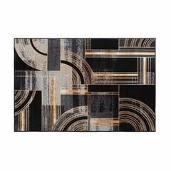 Vaip DKD Home Decor Must Kuldne Kaasaegne Geomeetriline (160 x 230 x 0,4 cm) цена и информация | Ковры | kaup24.ee