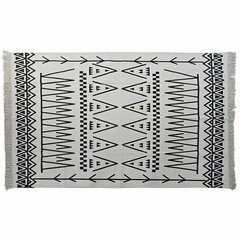 Vaip DKD Home Decor 160 x 250 x 0,7 cm Must Polüester Valge Ikat Boho hind ja info | Vaibad | kaup24.ee