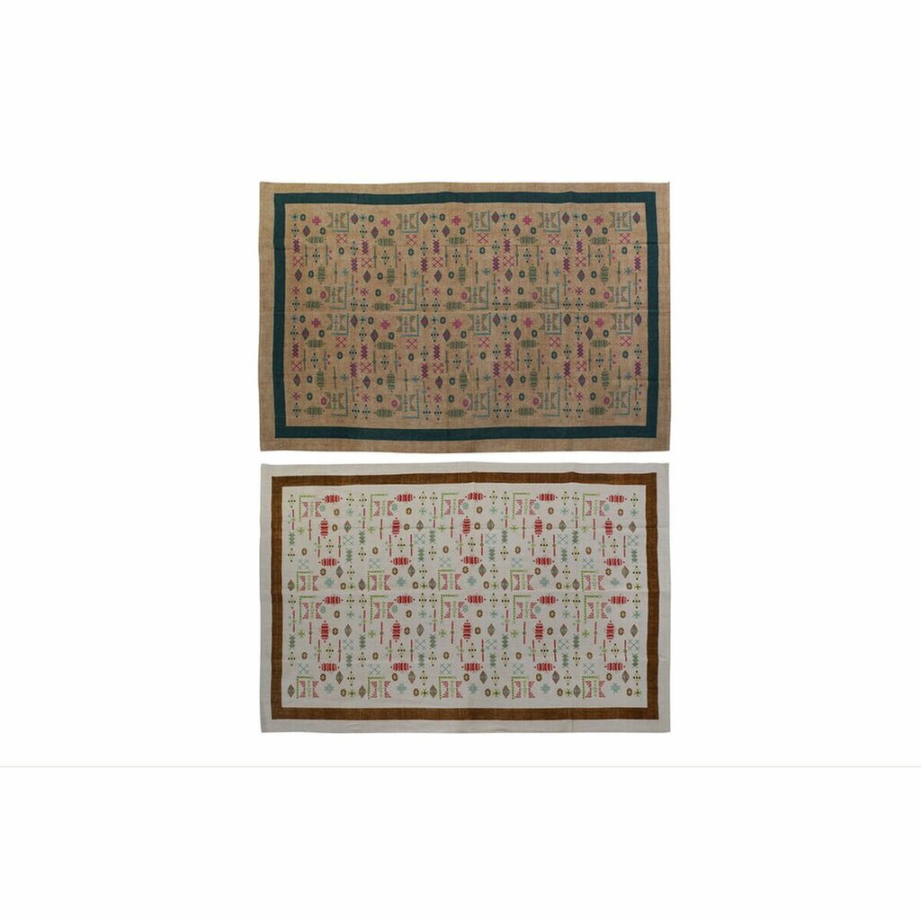 Vaip DKD Home Decor 120 x 180 x 0,4 cm Polüester Valge Ikat Boho hind ja info | Vaibad | kaup24.ee