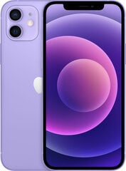 Kahjustatud pakendiga toode. Apple iPhone 12 64GB Purple MJNM3FS/A hind ja info | Mobiiltelefonid, foto- ja videotooted kahjustatud pakendis | kaup24.ee