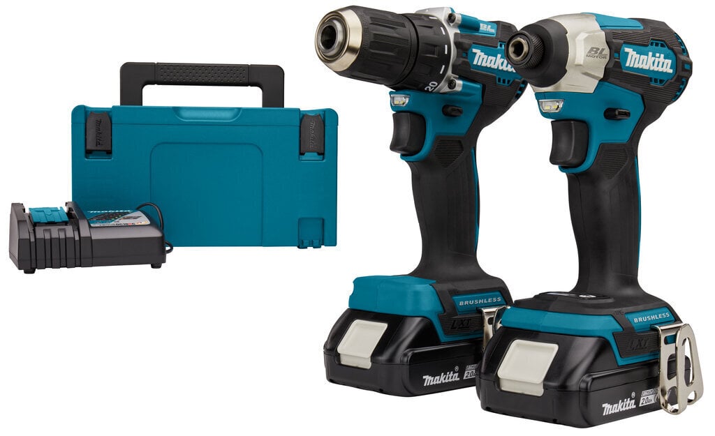 Akutööriistade komplekt Makita DLX2423AJ LXT, 18 V, koos aku ja laadijaga hind ja info | Akutrellid, kruvikeerajad | kaup24.ee