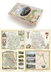 Shropshire 1611 - 1836 - Fold Up Map that features a collection of Four Historic Maps, John Speed's County Map 1611, Johan Blaeu's County Map of 1648, Thomas Moules County Map of 1836 and a Map of the Severn Valley Railway in 1887.The maps also feature a  hind ja info | Ajalooraamatud | kaup24.ee