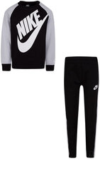 Cпортивный костюм Nike Oversized Futura Crew Set 86F563 023/104-110, черный/белый цена и информация | Комплекты для мальчиков | kaup24.ee