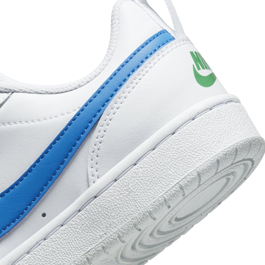 Jalatsid Nike Court Borough Low 2 White Blue BQ5448 123 BQ5448 123/3.5 hind ja info | Laste spordijalatsid | kaup24.ee