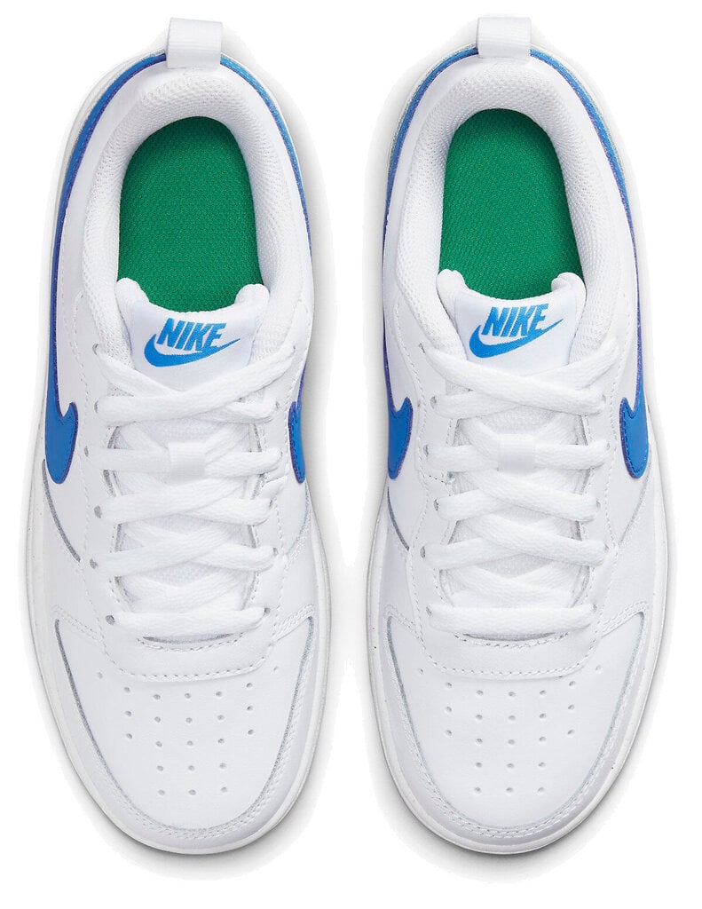 Jalatsid Nike Court Borough Low 2 White Blue BQ5448 123 BQ5448 123/3.5 hind ja info | Laste spordijalatsid | kaup24.ee