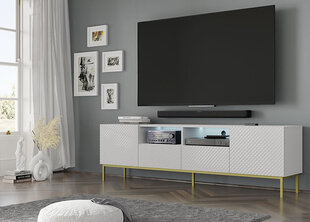 Тумба под телевизор Akl Furniture Ravenna, белая цена и информация | Тумбы под телевизор | kaup24.ee