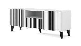 TV-kapp Akl Furniture Ravenna, valge/must hind ja info | TV alused | kaup24.ee