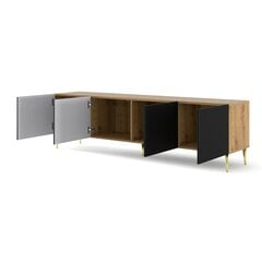 TV-kapp Akl Furniture Ravenna, must/pruun цена и информация | Тумбы под телевизор | kaup24.ee