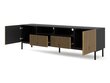 TV-kapp Akl Furniture Ravenna, must/pruun hind ja info | TV alused | kaup24.ee