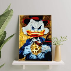 Картина по номерам На Раме "Bitcoin Duсka" Oh Art! 40x50 см цена и информация | Живопись по номерам | kaup24.ee