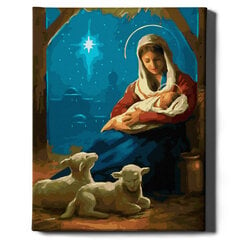 Картина по номерам На Раме "Рождество" Oh Art! 40x50 см цена и информация | Живопись по номерам | kaup24.ee