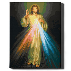 Värvi numbri järgi Raamis "Jeesuse kuju" Oh Art! 40x50 cm hind ja info | Maalid numbri järgi | kaup24.ee