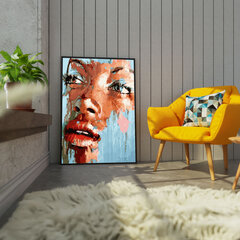 Värvi numbri järgi Raamis "Naise pilk" Oh Art! 40x50 cm hind ja info | Maalid numbri järgi | kaup24.ee