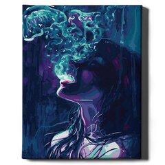 Värvi numbri järgi Raamis "Sinine suits" Oh Art! 40x50 cm hind ja info | Maalid numbri järgi | kaup24.ee