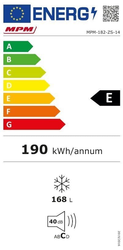 MPM-182-ZS-14 цена и информация | Sügavkülmikud ja külmakirstud | kaup24.ee