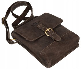 Мужская сумочка из натуральной кожи Always Wild, коричневая цена и информация | Мужские сумки | kaup24.ee