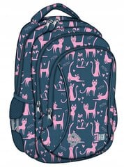 Рюкзак школьный St.Right Cats Lazy Cats 1-3кл. цена и информация | Школьные рюкзаки, спортивные сумки | kaup24.ee