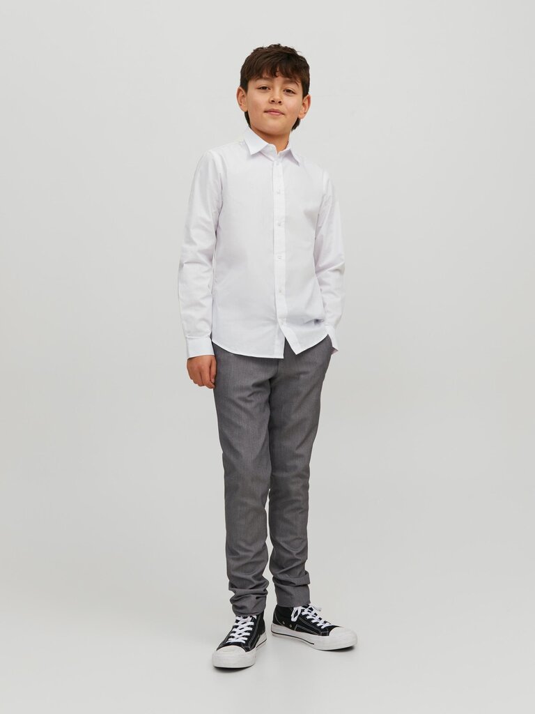 Laste särk JACK & JONES 12223343*01, valge hind ja info | Poiste särgid | kaup24.ee