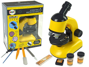 Игрушечный набор микроскопов LeanToys, желтый цена и информация | Развивающие игрушки | kaup24.ee
