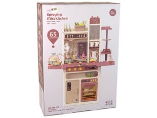 LeanToys Игрушечная кухня с паром и подсветкой, 65 дет. цена и информация | Игрушки для девочек | kaup24.ee